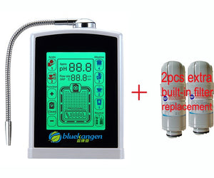 Alkaline Water Ionizer - 5 plate w/ 8" full touch screen and built-in NSF filter +2pc extra filter