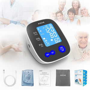 Digital Arm Blood Pressure Monitor w Backlight LCD & 22-36cm Cuff